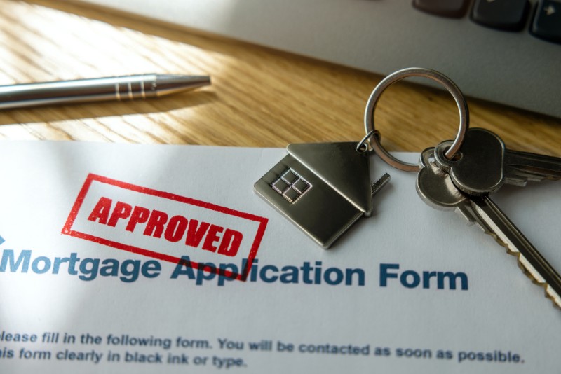 Approved mortgage loan application