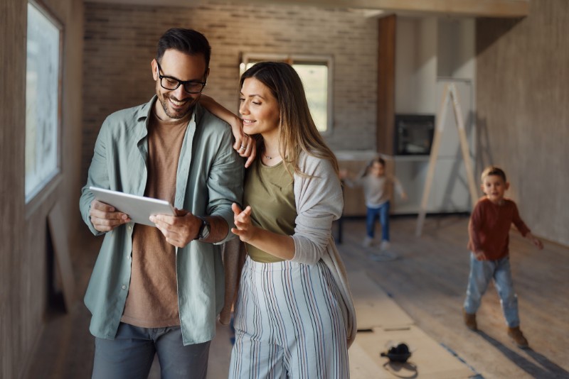 family renovating
